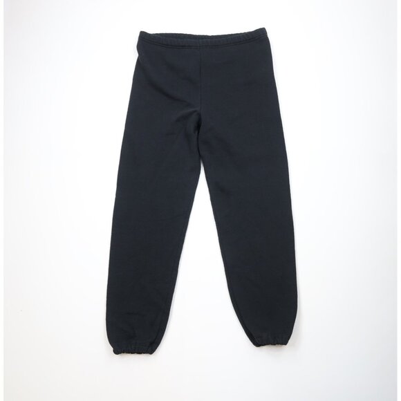 Vtg 90s Russell Athletic Mens XL Faded Blank Sweatpants Joggers Pants Black USA - Picture 1 of 10